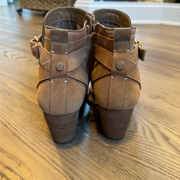 Sam Edelman Suede Ankle Boots with Buckle - Picture 2 of 5